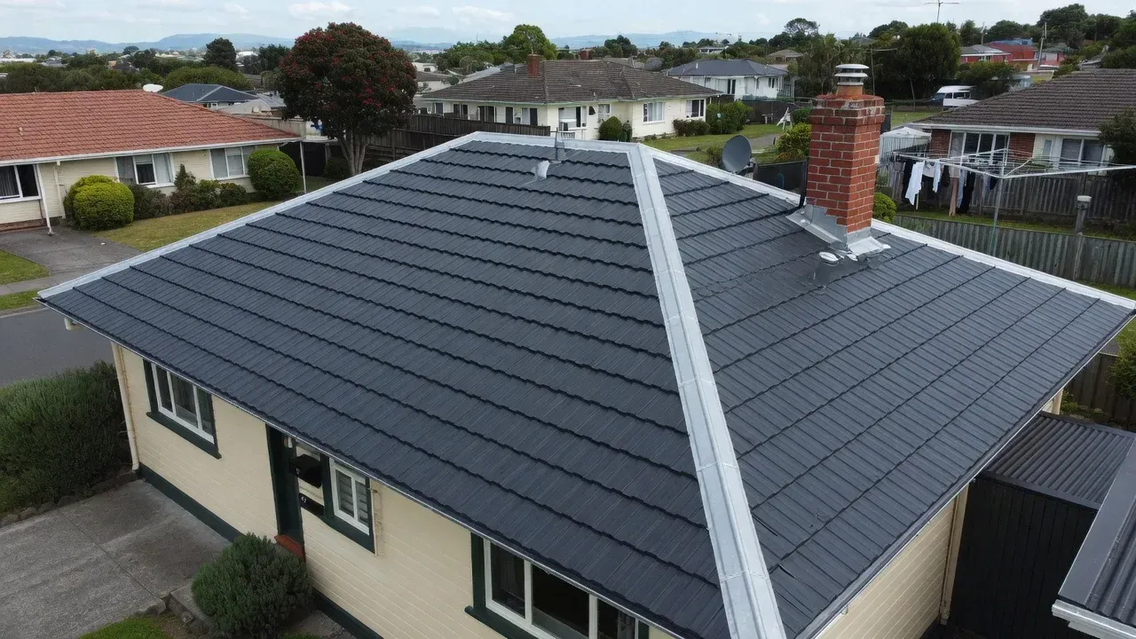 Restored decromastic roof finish on Hamilton home