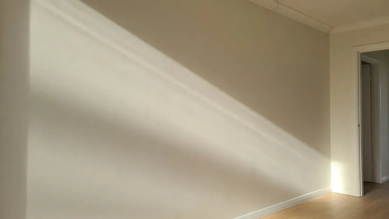 Critical raking light across a Level 5 wall surface