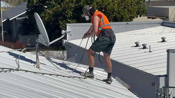 during-roof-painting