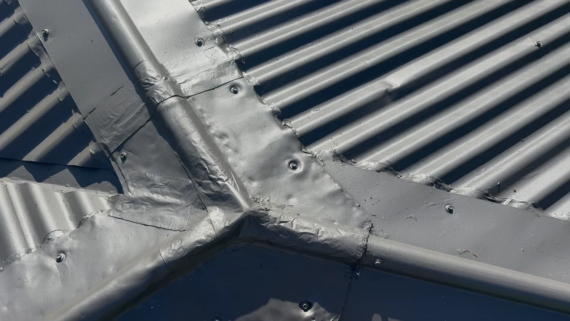 Detailed roof waterproofing and repair before painting